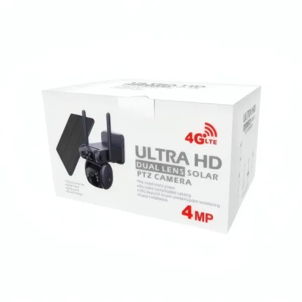 Caméra IP Solaire PTZ 4G YQ-SQUB1N400-U4G - Surveillance Extérieure