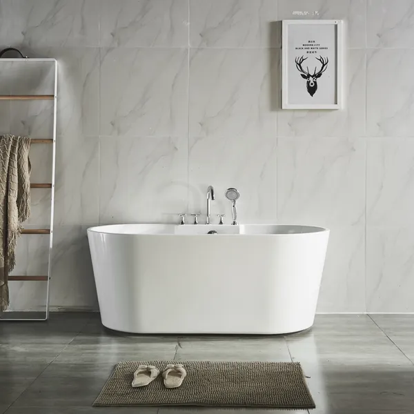 Baignoire YJ1019A en acrylique-coloris blanc