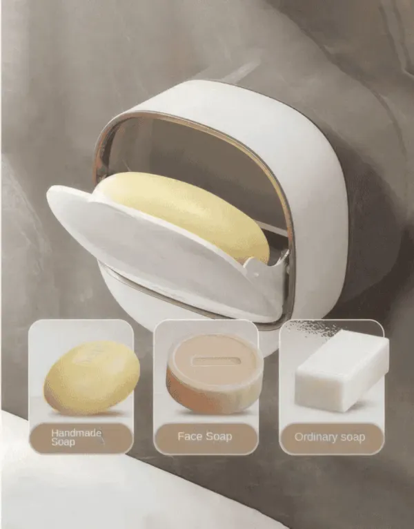 Porte-savon de luxe avec plateau d'égouttage