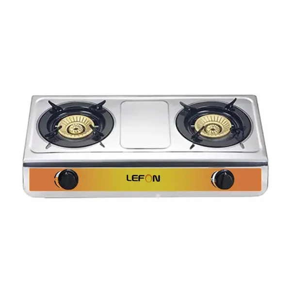 Plaque Lefon 2FEUX A Gaz Gris LFGS3221