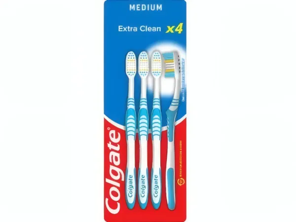 Colgate - Brosse à Dents Extra Clean 25 % - 4ps