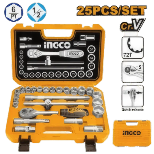 Coffret de Douilles 1/2″ Haute Performance 25 Pièces | HKTS12251