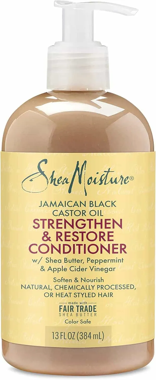SHEA MOISTURE - Après-shampoing fortifiant à l'huile de ricin noire jamaïcaine - 384 ml