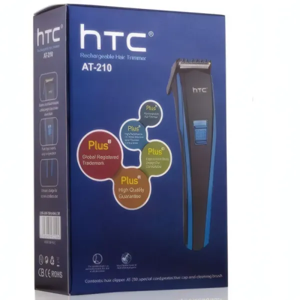 Tondeuse Électrique HTC AT-210 - Rechargeable pour Cheveux et Barbe