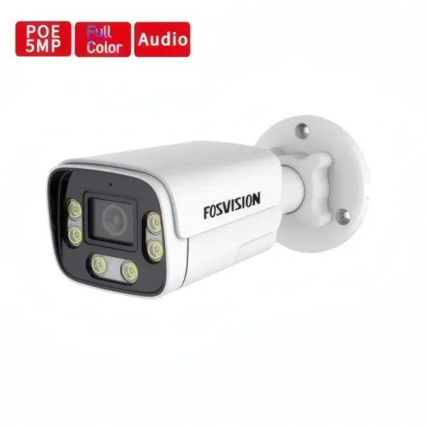 Caméra Bullet IP FOSVISION 5MP - PoE et Audio