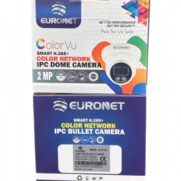 Caméra IP Euronet ColorVu Dome 2MP avec Vision Nocturne