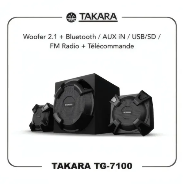 Enceinte Bluetooth Takara TG-7100 avec Radio FM