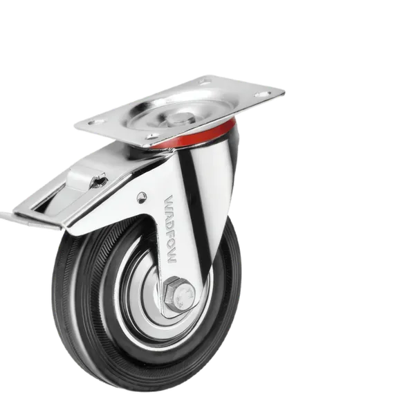 Roulette Pivotante à Frein 4" (100mm) - Charge 70kg - WJL3343