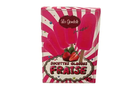 LA GONDOLE - Boîte sucette glacée fraise X5