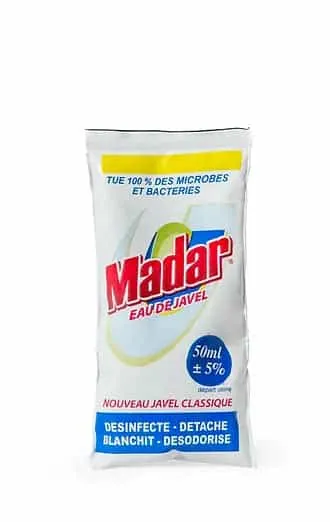 MADAR - Eau de javel dose de 65ml x 10 sachets
