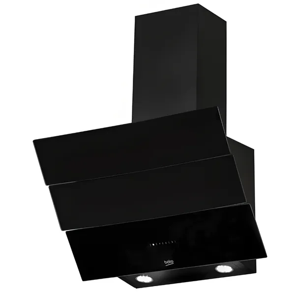 Hotte De Cuisine Beko Aspirant Decorant 60X60 Noir Incline HCA62640BE