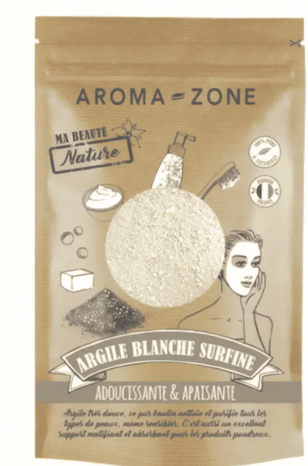 AROMA - ZONE - Poudre argile blanche surfine (kaolin) - 250 g
