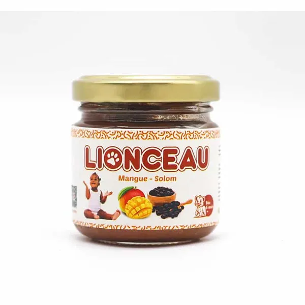 LIONCEAU - Compote saveur mangue-solom - 90g