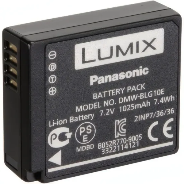 Batterie Li-ion Panasonic DMW-BLG10 pour Appareils Photo Lumix