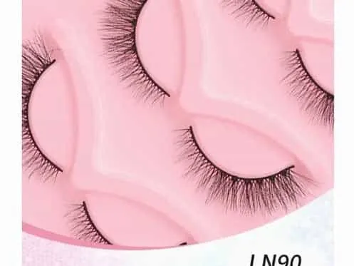Lot de 5 Paires de Faux Cils Fins – Effet Naturel et Léger
