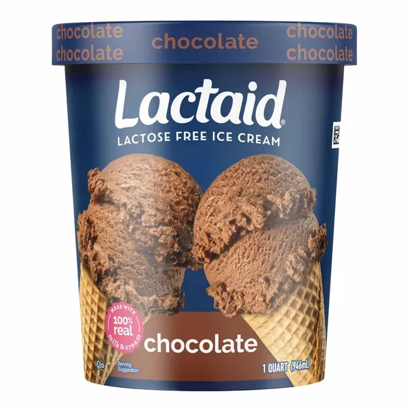 LACTAID - Crème glacée au chocolat - 907 ml