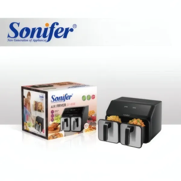 Friteuse à Air Sonifer SF-1038 - Double Panier 8L