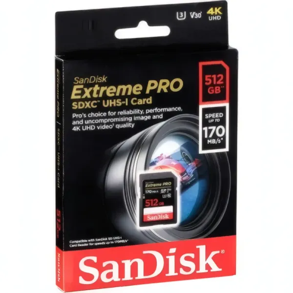 Carte Mémoire SanDisk Extreme Pro SDHC 512Go - UHS-I U3