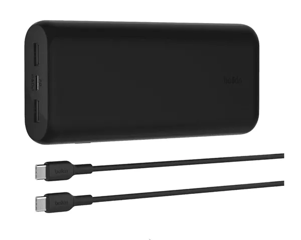 POWER BANK BELKIN BOOSTCHARGE 3-PORT 20K COMPACT POWERBANK BPB014bt-BK 20000MHA