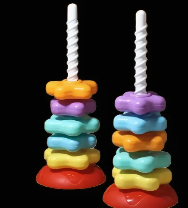 Jouet Éducation Précoce Tour Rotatif Coloré Tout Petit Développement Motricité Visuelle