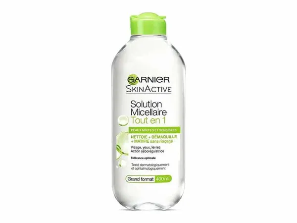 GARNIER SkinActive - Solution Micellaire tout-en-un, Peaux Mixtes et Sensibles, 400ml