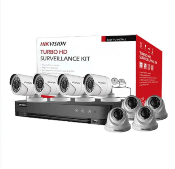 Kit 8 Caméras Hikvision DS-J142i 7208HGHI-KI