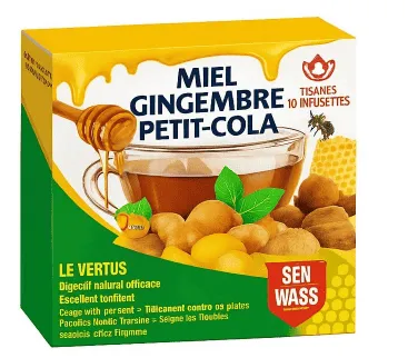 Sen Wass – Thé Miel, Gingembre et Petit Cola – 10 Sachets