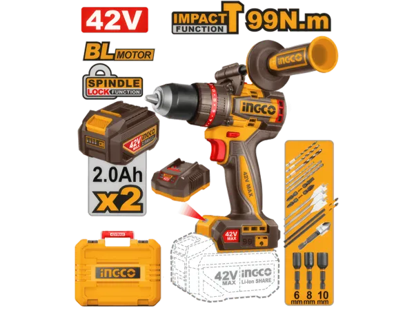 Perceuse à percussion sans fil Brushless 42V CIDLI429982
