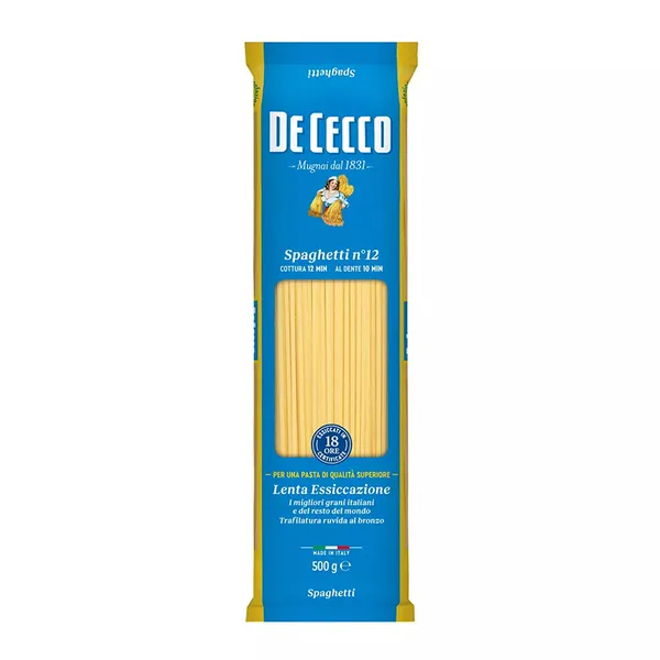 De Cecco spaguetti n°12 sachet 500g