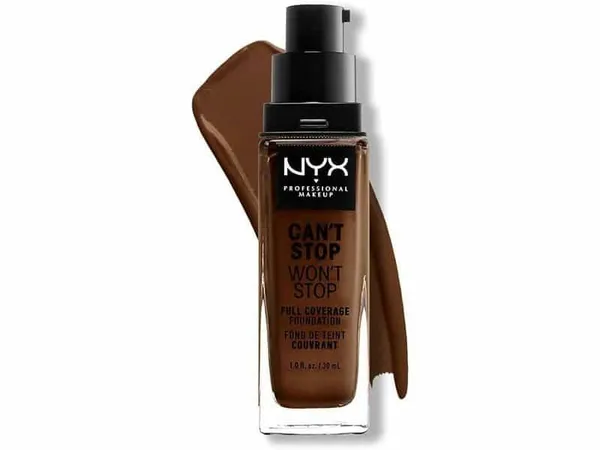 NYX - Fond de Teint Haute Couvrance Can't Stop Won't Stop, 22.7 Deep Walnut - 30ml
