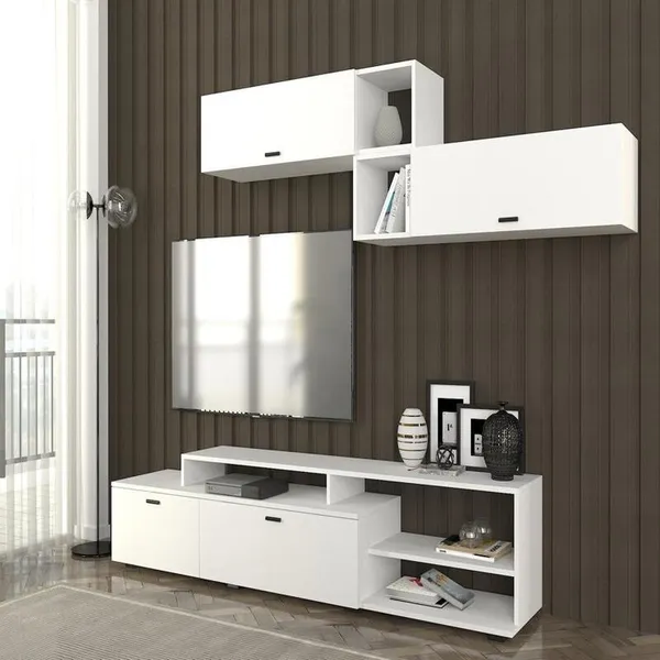 Table Téléviseur Gril TV Unit White T727-BLA