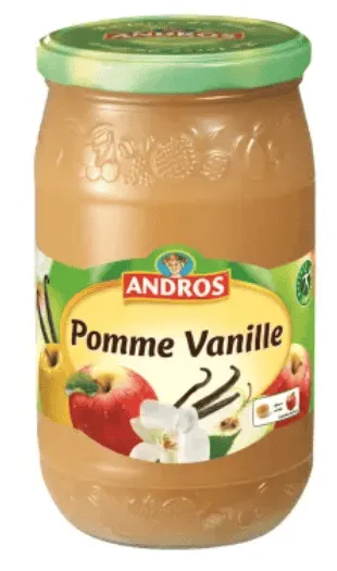 ANDROS - Compote Pomme Vanille - 750 g
