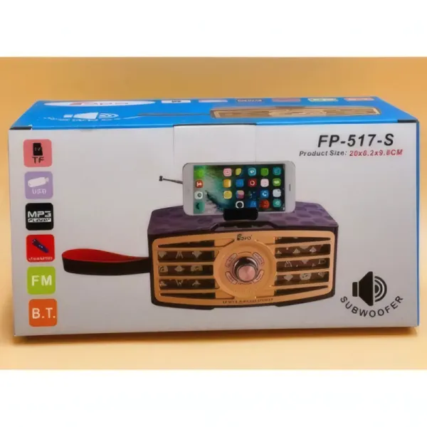 Haut-Parleur Sans Fil FEPE FP-517-S avec Radio FM