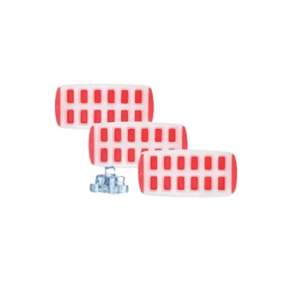 Lot de 3 Bacs à Glaçons en Silicone
