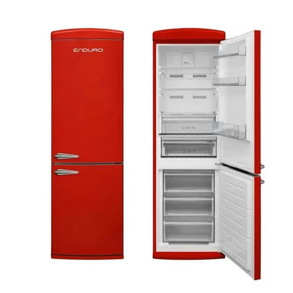 Refrigerateur Enduro Combine 3TIROIRS 400LITRES A+ No Frost Retro Orange RCNR400POR
