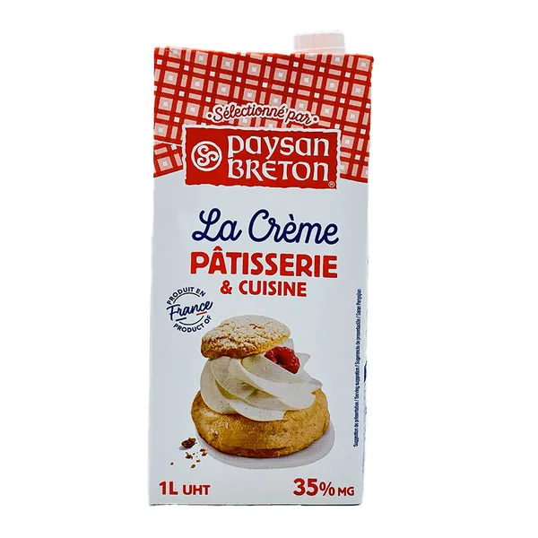 Crème liquide stérilisée UHT 35,1 % M.G. Paysan Breton 20 cl