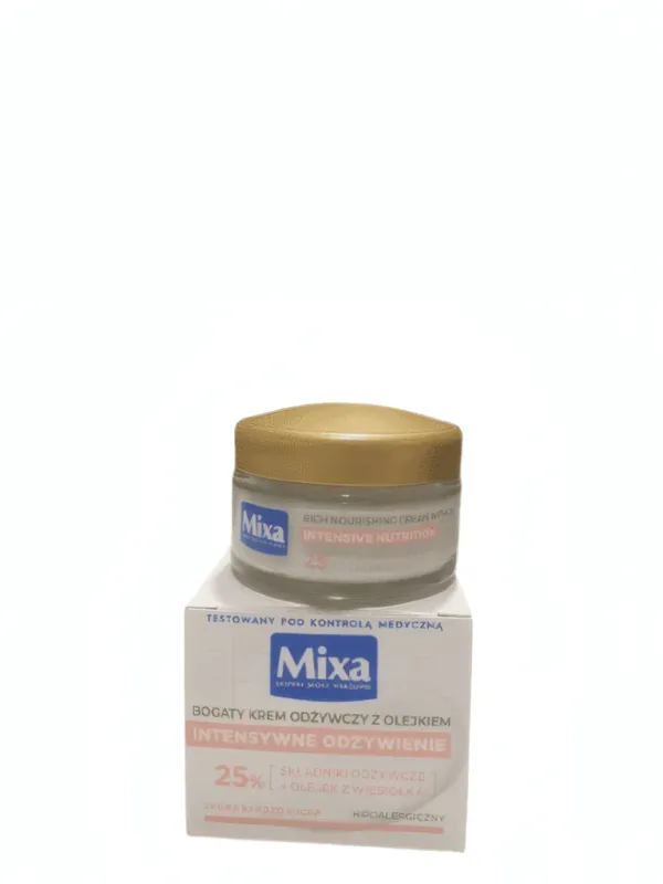 Mixa - Crème Nourrissante Riche à l'Huile pour Peaux Sèches - 50 ml