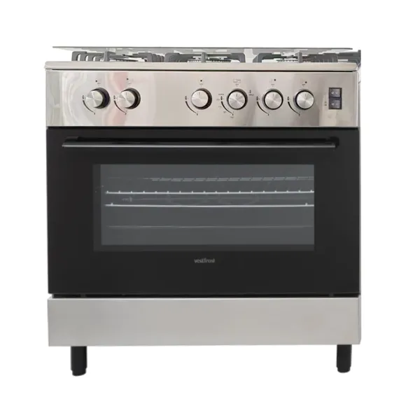 Cuisiniere Technolux 5FEUX 80X60 A Gaz Inox TEC80