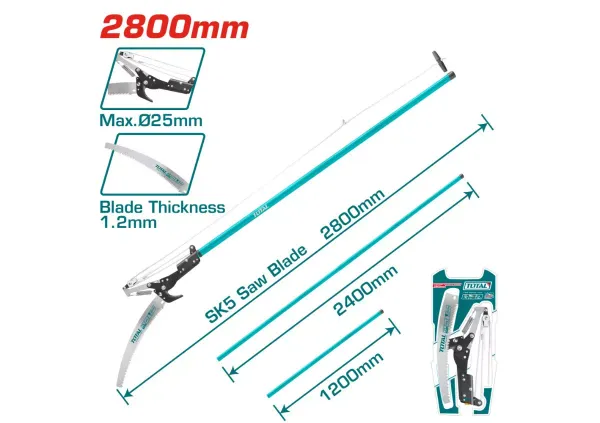 Scie à perche extensible et sécateur THEPS25281