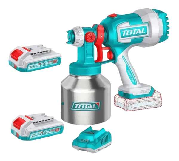 Pistolet à Peinture sans fil 20V (Récipient Inox)