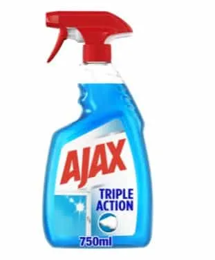 AJAX - Nettoyant Ménager Vitres Lave-vitre Triple action - 750ml