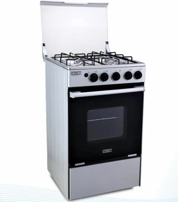 Cuisiniere Solstar 4FEUX 50X50 Silver SO-112GSLVSS