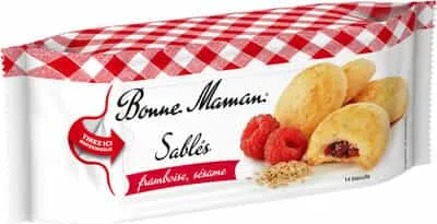 Bonne Maman – Sablés Framboise et Sésame – 150 g