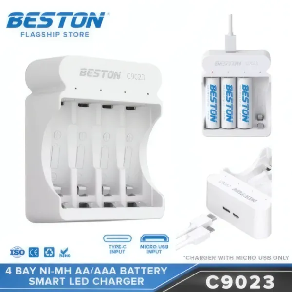 Chargeur de Batterie Intelligent BESTON BST-C9023 - 4 Emplacements
