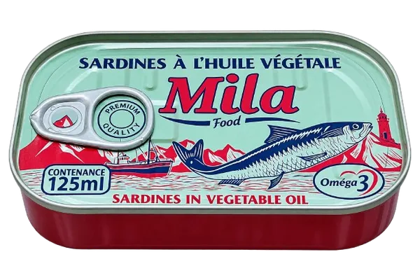 Sardines à l'huile Mila 125 g