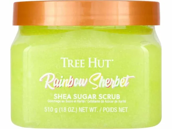 Tree Hut - Gommage corporel au sucre, Seneteur Sorbet arc-en-ciel et pêche - 510 g