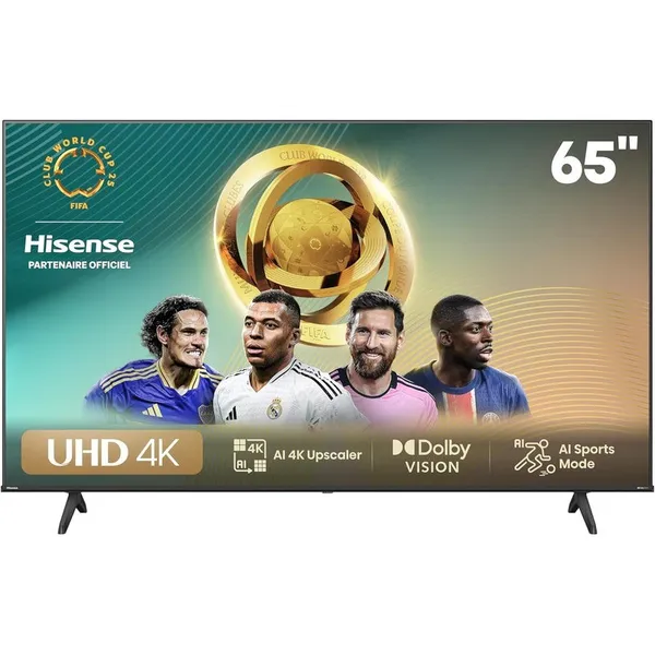 Televiseur Hisense 65" LED Smart Vidaa QLED 4K 65A6Q