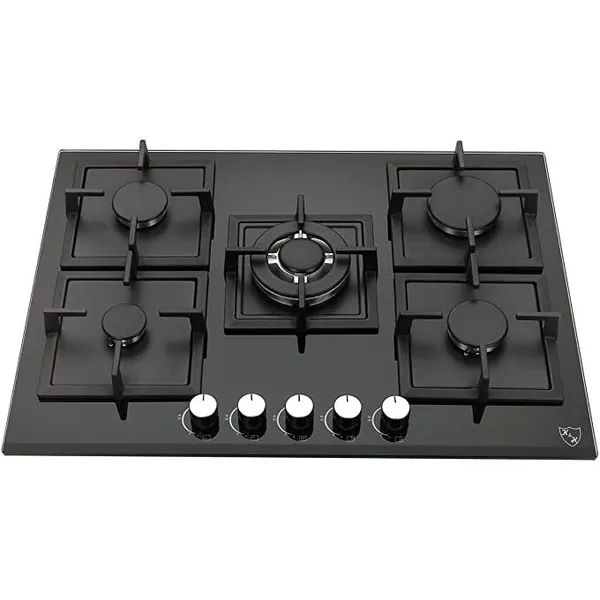Plaque Encastrable Elactron 5 FEUX GAZ 70CM MIROIR BL035