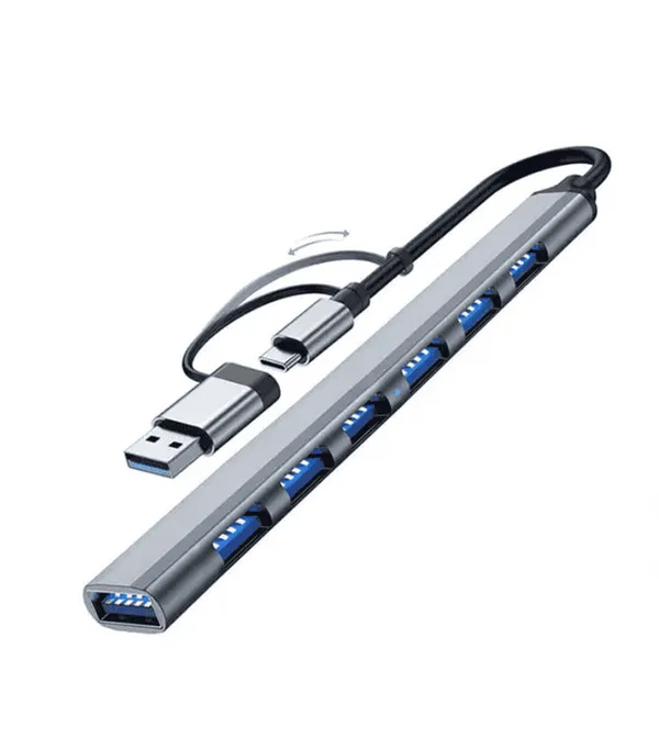 Hub USB 3.0 7 Ports en aluminium