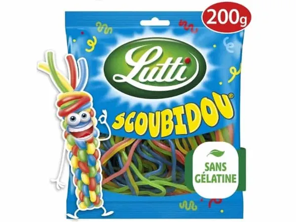 LUTTI- Scoubidou Bonbons aux fruits 200G